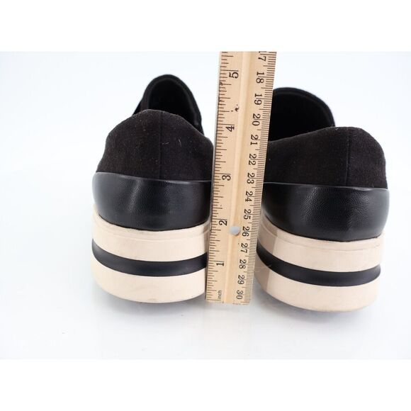Clarks Women's Audreigh Eve Loafers Platform Suede Leather Black White 9.5 Wide - Picture 7 of 12